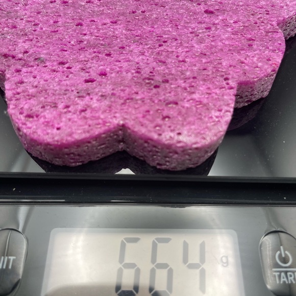 Honeycomb Ruby Large Butterfly Carving UV reactive Reiki - Picture 3 of 5